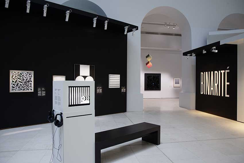 Vue de l'exposition « Electric op, de l’art optique à l’art numérique » au Musée d’arts de Nantes © Musée d'arts de Nantes - Photo : Cécile Clos