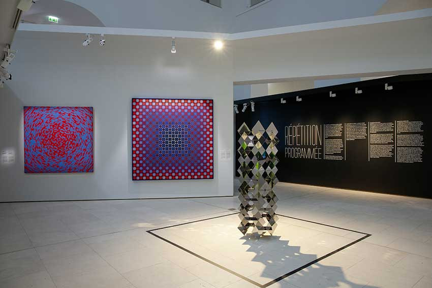 Vue de l'exposition « Electric op, de l’art optique à l’art numérique » au Musée d’arts de Nantes © Musée d'arts de Nantes - Photo : Cécile Clos
